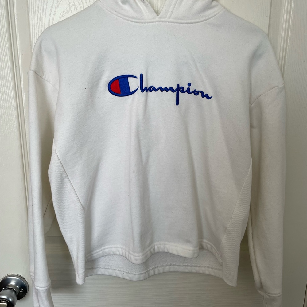 White Champion Hoodie